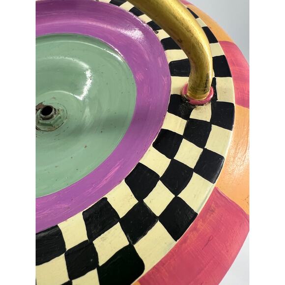 Mackenzie Childs Inspired Vintage Ashtray Rare Collectible Colorful 90s Retro - Picture 9 of 12